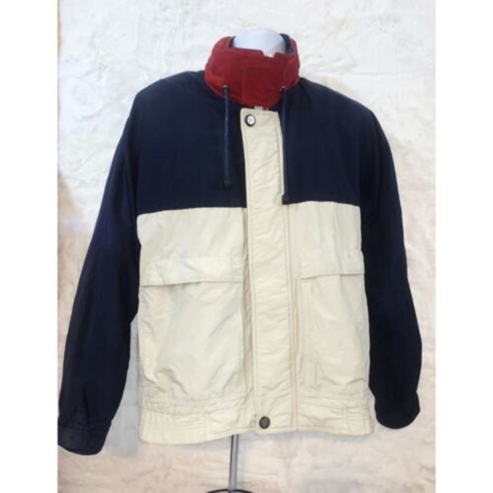 London Fog Mens Zip Out Liner SZ M Long Hood